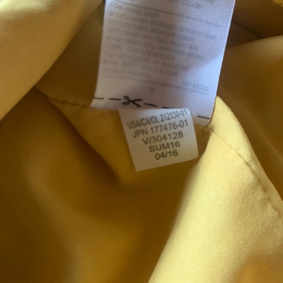 Banana Republic women’s skirt butter yellow lined pencil skirt size 4 office - Picture 9 of 9